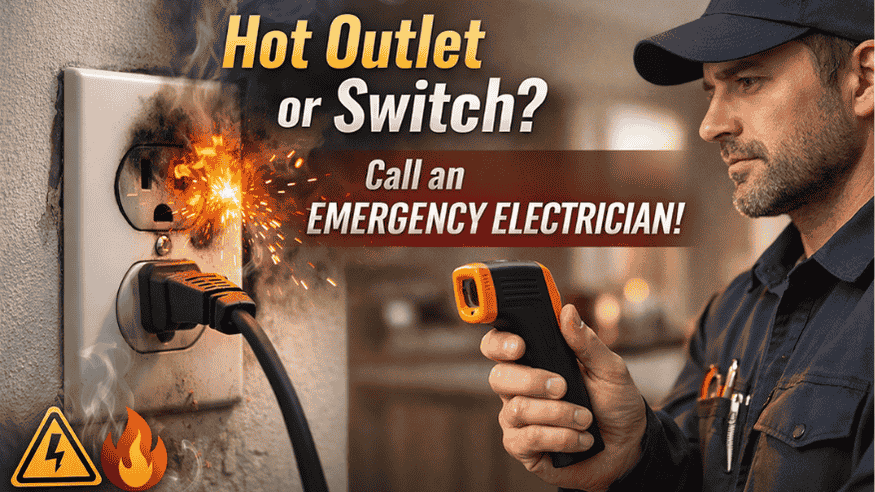 emergency electrician for hot outlet